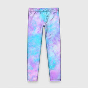 Детские леггинсы 3D с принтом Мрамор Tie Dye в городе Новоалтайск, полиэстер 85%, спандекс 15% | эластичный пояс, зауженный крой | tie dye | летняя футболка | розовый | синий | тай дай | фиолетовый | яркая футболка