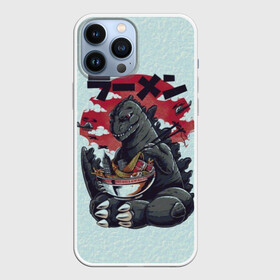 Чехол для iPhone 13 Pro Max с принтом Blue Godzilla в городе Новоалтайск,  |  | Тематика изображения на принте: godzilla | king of the monsters | годзила | годзилла 2 | король монстров