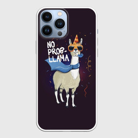 Чехол для iPhone 13 Pro Max с принтом No prob llama в городе Новоалтайск,  |  | Тематика изображения на принте: лама
lama
вечеринка
тусовка
party
нет проблем