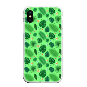 Чехол для iPhone XS Max матовый с принтом Tropic в городе Новоалтайск, Силикон | Область печати: задняя сторона чехла, без боковых панелей | Тематика изображения на принте: 2020 | абстракция | в отпуск | весна | гаваи | гавайи | гавайская | для отпуска | лето | листья | море | настроение | орнамент | осень | отдых | отпуск | пальма | паттерн | пляж | путешественник | цветочки