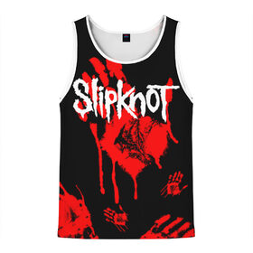 Мужская майка 3D с принтом Slipknot (1) в городе Новоалтайск, 100% полиэстер | круглая горловина, приталенный силуэт, длина до линии бедра. Пройма и горловина окантованы тонкой бейкой | horror | music | not | rock | slipk | slipknot | кровь | музыка | рок | слипкнот | ужасы