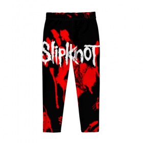 Детские леггинсы 3D с принтом Slipknot (1) в городе Новоалтайск, полиэстер 85%, спандекс 15% | эластичный пояс, зауженный крой | horror | music | not | rock | slipk | slipknot | кровь | музыка | рок | слипкнот | ужасы