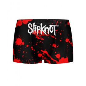 Мужские трусы 3D с принтом Slipknot (2) в городе Новоалтайск, 50% хлопок, 50% полиэстер | классическая посадка, на поясе мягкая тканевая резинка | horror | music | not | rock | slipk | slipknot | кровь | музыка | рок | слипкнот | ужасы