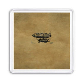 Магнит 55*55 с принтом Дирижабль в городе Новоалтайск, Пластик | Размер: 65*65 мм; Размер печати: 55*55 мм | 