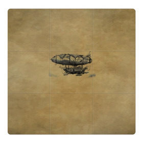 Магнитный плакат 3Х3 с принтом Дирижабль в городе Новоалтайск, Полимерный материал с магнитным слоем | 9 деталей размером 9*9 см | 