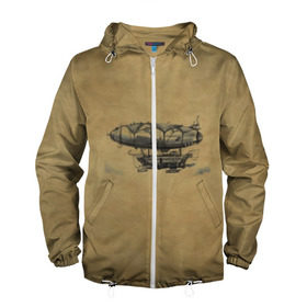 Мужская ветровка 3D Дирижабль: в городе Новоалтайск, 100% полиэстер | подол и капюшон оформлены резинкой с фиксаторами, два кармана без застежек по бокам, один потайной карман на груди |