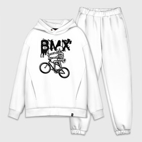 Мужской костюм хлопок OVERSIZE с принтом BMX в городе Новоалтайск,  |  | bike | bmx | bones | extreme | skeleton | skull | sport | велосипед | скелет | спорт | череп | экстрим