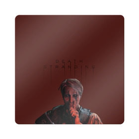 Магнит виниловый Квадрат с принтом Death Stranding в городе Новоалтайск, полимерный материал с магнитным слоем | размер 9*9 см, закругленные углы | 3d | death stranding | игра | лого | логотип | надпись | открытие миров | робот | чудовище | экшен | эмблема