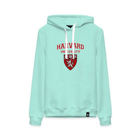 Женская толстовка с принтом Harvard University_форма в городе Новоалтайск, френч-терри, мягкий теплый начес внутри (100% хлопок) | карман-кенгуру, эластичные манжеты и нижняя кромка, капюшон с подкладом и шнурком | harvard university | гарвард | колледж | образование | студенты | сша | университет | школа