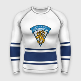 Мужской рашгард 3D с принтом Сборная Финляндии в городе Новоалтайск,  |  | finland | hockey | sport | suomi | герб | надписи | сборная финляндии | сборная хоккея | символика | спорт | спортсмен | финляндия | форма | хоккей | чемпионат | чемпионат 2019