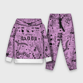 Детский костюм 3D (с толстовкой) с принтом Lil Peep Tattoo в городе Новоалтайск,  |  | come over when youre sober | cry baby | emo | hip hop | lil | lil peep | lil pip | lill pip | new school | tattoo | xxxtentacion | лил пип | реп | рэп | татуировки | татухи | хип хоп | хипхоп