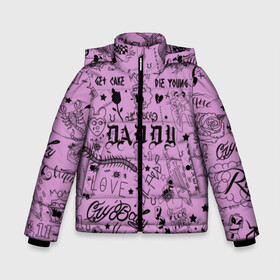 Зимняя куртка для мальчиков 3D с принтом Lil Peep Tattoo в городе Новоалтайск, ткань верха — 100% полиэстер; подклад — 100% полиэстер, утеплитель — 100% полиэстер | длина ниже бедра, удлиненная спинка, воротник стойка и отстегивающийся капюшон. Есть боковые карманы с листочкой на кнопках, утяжки по низу изделия и внутренний карман на молнии. 

Предусмотрены светоотражающий принт на спинке, радужный светоотражающий элемент на пуллере молнии и на резинке для утяжки | come over when youre sober | cry baby | emo | hip hop | lil | lil peep | lil pip | lill pip | new school | tattoo | xxxtentacion | лил пип | реп | рэп | татуировки | татухи | хип хоп | хипхоп