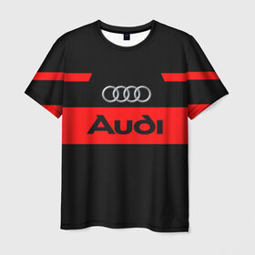 Мужская футболка 3D с принтом Audi Carbon в городе Новоалтайск, 100% полиэфир | прямой крой, круглый вырез горловины, длина до линии бедер | audi | carbon | corbon | авто | автомобиль | ауди | гонки | карбон | корбон | машина | машинка | машины | мото | тачила | тачка