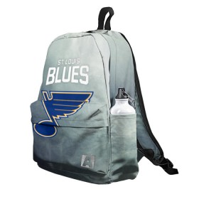 Рюкзак 3D с принтом St. Louis Blues в городе Новоалтайск, 100% полиэстер | лямки с регулируемой длиной, сверху петелька, чтобы рюкзак можно было повесить на вешалку. Основное отделение закрывается на молнию, как и внешний карман. Внутри два дополнительных кармана, один из которых закрывается на молнию. По бокам два дополнительных кармашка | nhl | st. louis blues | блюз | нхл | сент луиз | сент луис | сент луис блюз | тарасенко | хоккей | шайба