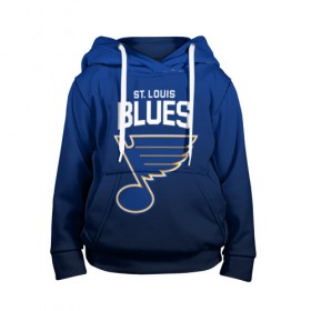 Детская толстовка 3D с принтом St. Louis Blues в городе Новоалтайск, 100% полиэстер | двухслойный капюшон со шнурком для регулировки, мягкие манжеты на рукавах и по низу толстовки, спереди карман-кенгуру с мягким внутренним слоем | nhl | st. louis blues | блюз | нхл | сент луиз | сент луис | сент луис блюз | тарасенко | хоккей | шайба