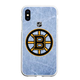 Чехол для iPhone XS Max матовый с принтом Boston Bruins в городе Новоалтайск, Силикон | Область печати: задняя сторона чехла, без боковых панелей | Тематика изображения на принте: boston | boston bruins | hockey | nhl | бостон | бостон брюинз | кубок стенли | нхл | спорт | хоккей | шайба