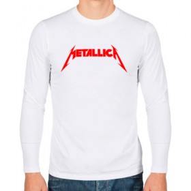 Мужской лонгслив хлопок с принтом METALLICA RED LOGO в городе Новоалтайск, 100% хлопок |  | matters metallica | music | nothing else | rock | trash metal | группа | музыка | музыканты | рок | трэш металл