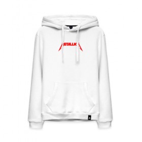 Мужская толстовка с принтом METALLICA RED LOGO в городе Новоалтайск, френч-терри, мягкий теплый начес внутри (100% хлопок) | карман-кенгуру, эластичные манжеты и нижняя кромка, капюшон с подкладом и шнурком | Тематика изображения на принте: matters metallica | music | nothing else | rock | trash metal | группа | музыка | музыканты | рок | трэш металл