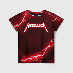 Детская футболка 3D с принтом METALLICA в городе Новоалтайск, 100% гипоаллергенный полиэфир | прямой крой, круглый вырез горловины, длина до линии бедер, чуть спущенное плечо, ткань немного тянется | matters metallica | music | nothing else | rock | trash metal | группа | музыка | музыканты | рок | трэш металл
