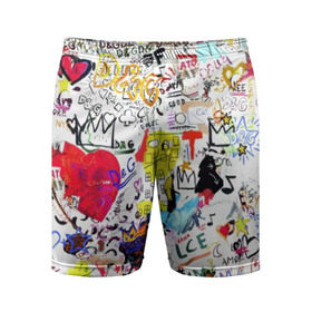 Мужские шорты 3D спортивные с принтом DG paint в городе Новоалтайск,  |  | art | dg | dolcegabbana | font | graffity | heart | paint | trend | абстракция | краска | надписи | рисунок | сердце | шрифт