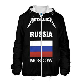 Мужская куртка 3D с принтом Metallica в городе Новоалтайск, ткань верха — 100% полиэстер, подклад — флис | прямой крой, подол и капюшон оформлены резинкой с фиксаторами, два кармана без застежек по бокам, один большой потайной карман на груди. Карман на груди застегивается на липучку | metallica | moscow | russia | андеграунд | легенда рока | метал | металлика | москва | музыка | рок | россия | хард рок | хеви метал