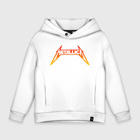 Детское худи Oversize хлопок с принтом METALLICA в городе Новоалтайск, френч-терри — 70% хлопок, 30% полиэстер. Мягкий теплый начес внутри —100% хлопок | боковые карманы, эластичные манжеты и нижняя кромка, капюшон на магнитной кнопке | matters metallica | music | nothing else | rock | trash metal | группа | музыка | музыканты | рок | трэш металл