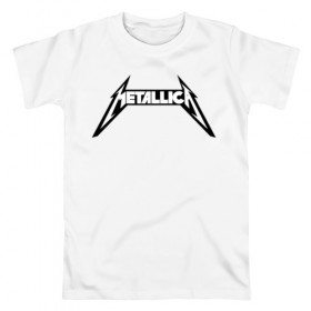 Мужская футболка хлопок с принтом METALLICA в городе Новоалтайск, 100% хлопок | прямой крой, круглый вырез горловины, длина до линии бедер, слегка спущенное плечо. | matters metallica | music | nothing else | rock | trash metal | группа | музыка | музыканты | рок | трэш металл