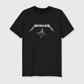 Мужская футболка премиум с принтом Metallica в городе Новоалтайск, 92% хлопок, 8% лайкра | приталенный силуэт, круглый вырез ворота, длина до линии бедра, короткий рукав | guitar | hard | heavymetal | metal | metallica | music | rock | гитара | картинка | картинки | метал | металика | металлика | мода | музыка | рок | тренд | тренды | треш | трэш | тяжелый | хард