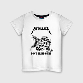 Детская футболка хлопок с принтом METALLICA в городе Новоалтайск, 100% хлопок | круглый вырез горловины, полуприлегающий силуэт, длина до линии бедер | matters metallica | music | nothing else | rock | trash metal | группа | музыка | музыканты | рок | трэш металл