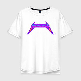 Мужская футболка хлопок Oversize с принтом METALLICA в городе Новоалтайск, 100% хлопок | свободный крой, круглый ворот, “спинка” длиннее передней части | matters metallica | music | nothing else | rock | trash metal | группа | металлика | музыка | музыканты | рок | трэш металл