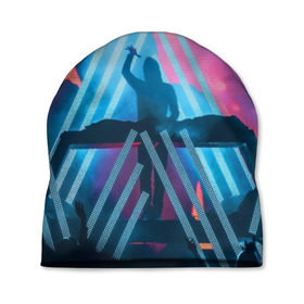 Шапка 3D с принтом ALAN WALKER в городе Новоалтайск, 100% полиэстер | универсальный размер, печать по всей поверхности изделия | alan walker | aw | electro | electro music | music | алан уокер | музыка | музыкант | электро | электронная музыка