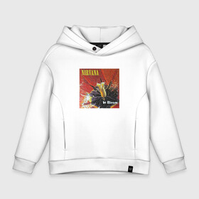 Детское худи Oversize хлопок с принтом Nirvana In Bloom в городе Новоалтайск, френч-терри — 70% хлопок, 30% полиэстер. Мягкий теплый начес внутри —100% хлопок | боковые карманы, эластичные манжеты и нижняя кромка, капюшон на магнитной кнопке | Тематика изображения на принте: kurt cobain | music | nirvana | rock | кобейн | курт | курт кобейн | музыка | нирвана | рок