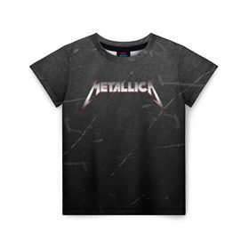 Детская футболка 3D с принтом METALLICA в городе Новоалтайск, 100% гипоаллергенный полиэфир | прямой крой, круглый вырез горловины, длина до линии бедер, чуть спущенное плечо, ткань немного тянется | Тематика изображения на принте: matters metallica | music | nothing else | rock | trash metal | группа | металлика | музыка | музыканты | рок | трэш металл