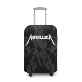 Чехол для чемодана 3D с принтом METALLICA в городе Новоалтайск, 86% полиэфир, 14% спандекс | двустороннее нанесение принта, прорези для ручек и колес | matters metallica | music | nothing else | rock | trash metal | группа | металлика | музыка | музыканты | рок | трэш металл