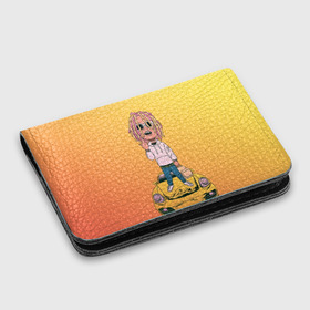 Картхолдер с принтом с принтом Lil Pump - Flex Like Ouu в городе Новоалтайск, натуральная матовая кожа | размер 7,3 х 10 см; кардхолдер имеет 4 кармана для карт; | flex like ouu | gucci | gucci gang | hip hop | lil | lil pump | pump | rap | trap | гучи | гучи гэнг | лил | лил памп | насос | памп | рэп | трэп | хип хоп