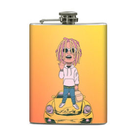 Фляга с принтом Lil Pump - Flex Like Ouu в городе Новоалтайск, металлический корпус | емкость 0,22 л, размер 125 х 94 мм. Виниловая наклейка запечатывается полностью | flex like ouu | gucci | gucci gang | hip hop | lil | lil pump | pump | rap | trap | гучи | гучи гэнг | лил | лил памп | насос | памп | рэп | трэп | хип хоп
