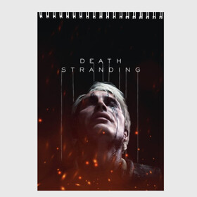 Скетчбук с принтом DEATH STRANDING - Cliff в городе Новоалтайск, 100% бумага
 | 48 листов, плотность листов — 100 г/м2, плотность картонной обложки — 250 г/м2. Листы скреплены сверху удобной пружинной спиралью | cliff | death | game | games | hideo | kojima | logo | mads | mikkelsen | norman | porter | reedus | sam | stranding | дес | игра | игры | клифф | кодзима | лого | миккельсен | портер | ридус | стрендинг | сэм | хидео