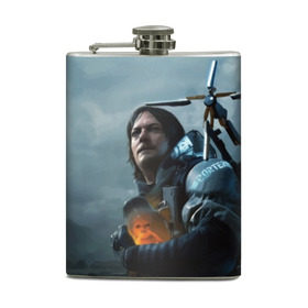 Фляга с принтом Сэм - DEATH STRANDING в городе Новоалтайск, металлический корпус | емкость 0,22 л, размер 125 х 94 мм. Виниловая наклейка запечатывается полностью | cliff | death | game | games | hideo | kojima | logo | mads | mikkelsen | norman | porter | reedus | sam | stranding | дес | игра | игры | клифф | кодзима | лого | миккельсен | портер | ридус | стрендинг | сэм | хидео