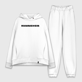 Женский костюм хлопок Oversize с принтом RAMMSTEIN в городе Новоалтайск,  |  | music | rammstein | rock | группа | музыка | музыканты | рамштайн | рок