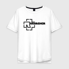 Мужская футболка хлопок Oversize с принтом Rammstein в городе Новоалтайск, 100% хлопок | свободный крой, круглый ворот, “спинка” длиннее передней части | metallica | music | rammstein | rock | металл | металлика | музыка | раммштайн | рок | рок группа