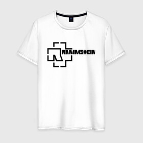 Мужская футболка хлопок с принтом Rammstein в городе Новоалтайск, 100% хлопок | прямой крой, круглый вырез горловины, длина до линии бедер, слегка спущенное плечо. | metallica | music | rammstein | rock | металл | металлика | музыка | раммштайн | рок | рок группа