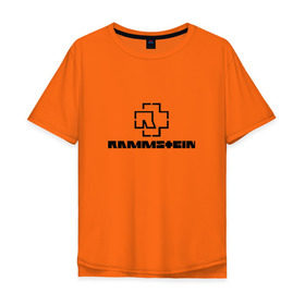 Футболка хлопок Оверсайз с принтом Rammstein. в городе Новоалтайск, 100% хлопок | свободный крой, круглый ворот, “спинка” длиннее передней части | germany | rammstein | индостриал металл | немецкая группа | немцы | пиротехника | раммштайн | рок | рок группа | три икса | ххх