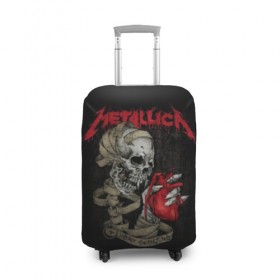 Чехол для чемодана 3D с принтом Metallica в городе Новоалтайск, 86% полиэфир, 14% спандекс | двустороннее нанесение принта, прорези для ручек и колес | album | black | concert | heavy | kirk | metal | metallica | music | rock | tolls | джеймс хэтфилд | кирк хэмметт | клифф бёртон | ларс ульрих | метал | металлика | трэш