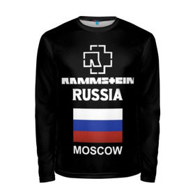 Мужской лонгслив 3D с принтом Rammstein Russia в городе Новоалтайск, 100% полиэстер | длинные рукава, круглый вырез горловины, полуприлегающий силуэт | germany | moscow | rammstein | russia | индостриал металл | москва | немецкая группа | немцы | пиротехника | раммштайн | рок | рок группа | россия | три икса | триколор | флаг | флаг россии | ххх