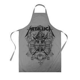 Фартук 3D с принтом Metallica в городе Новоалтайск, 100% полиэстер | общий размер — 65 х 85 см, ширина нагрудника — 26 см, горловина — 53 см, длина завязок — 54 см, общий обхват в поясе — 173 см. Принт на завязках и на горловине наносится с двух сторон, на основной части фартука — только с внешней стороны | album | black | concert | heavy | kirk | metal | metallica | music | rock | tolls | джеймс хэтфилд | кирк хэмметт | клифф бёртон | ларс ульрих | метал | металлика | трэш