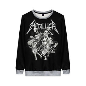 Женский свитшот 3D с принтом Metallica в городе Новоалтайск, 100% полиэстер с мягким внутренним слоем | круглый вырез горловины, мягкая резинка на манжетах и поясе, свободная посадка по фигуре | album | black | concert | heavy | kirk | metal | metallica | music | rock | tolls | джеймс хэтфилд | кирк хэмметт | клифф бёртон | ларс ульрих | метал | металлика | трэш
