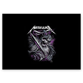 Поздравительная открытка с принтом Metallica в городе Новоалтайск, 100% бумага | плотность бумаги 280 г/м2, матовая, на обратной стороне линовка и место для марки
 | Тематика изображения на принте: album | black | concert | heavy | kirk | metal | metallica | music | rock | tolls | джеймс хэтфилд | кирк хэмметт | клифф бёртон | ларс ульрих | метал | металлика | трэш
