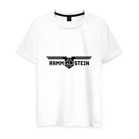 Мужская футболка хлопок с принтом Rammstein в городе Новоалтайск, 100% хлопок | прямой крой, круглый вырез горловины, длина до линии бедер, слегка спущенное плечо. | germany | rammstein | индостриал металл | немецкая группа | немцы | пиротехника | раммштайн | рок | рок группа | три икса | ххх