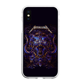 Чехол для iPhone XS Max матовый с принтом Metallica в городе Новоалтайск, Силикон | Область печати: задняя сторона чехла, без боковых панелей | metallica | группа | метал | металлика | музыка | песни | рок