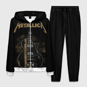 Мужской костюм 3D с принтом Metallica в городе Новоалтайск, 100% полиэстер | Манжеты и пояс оформлены тканевой резинкой, двухслойный капюшон со шнурком для регулировки, карманы спереди | album | black | concert | heavy | kirk | metal | metallica | music | rock | tolls | джеймс хэтфилд | кирк хэмметт | клифф бёртон | ларс ульрих | метал | металлика | трэш